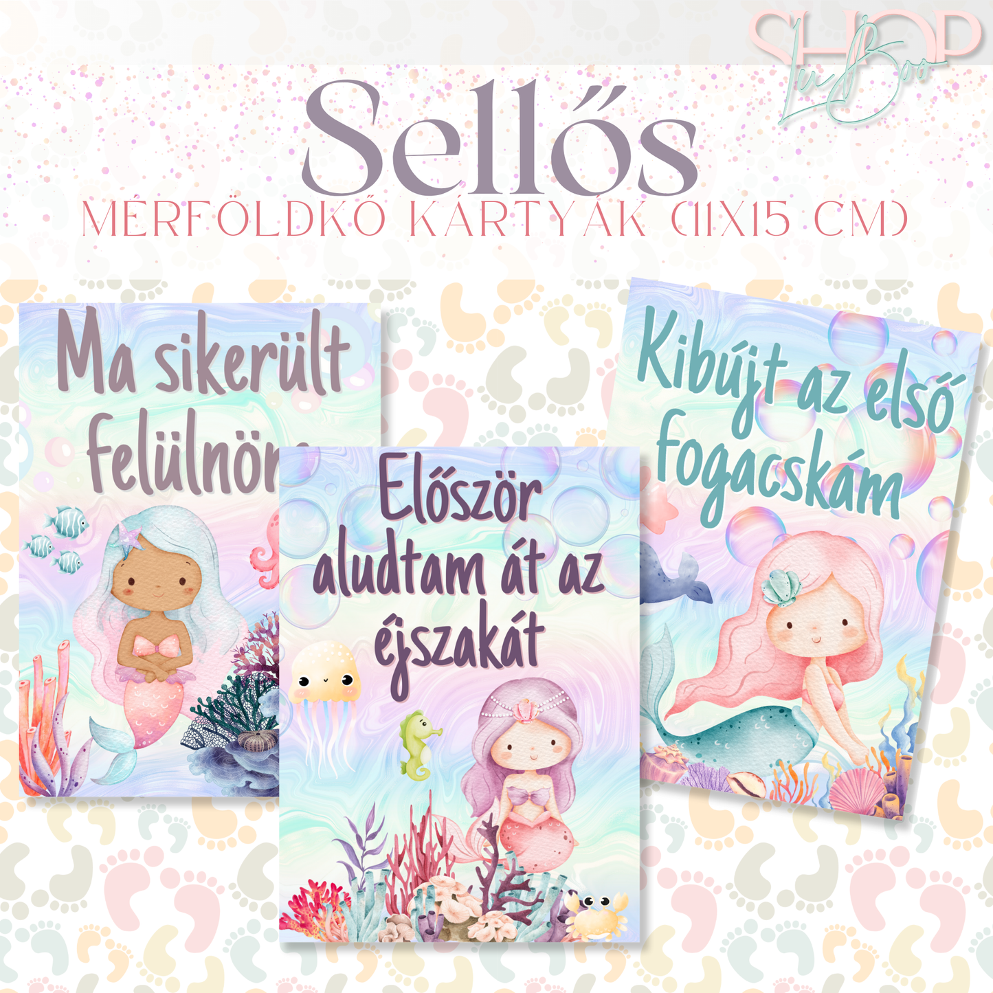 Mérföldkő kártyák - Sellős (11x15 cm)