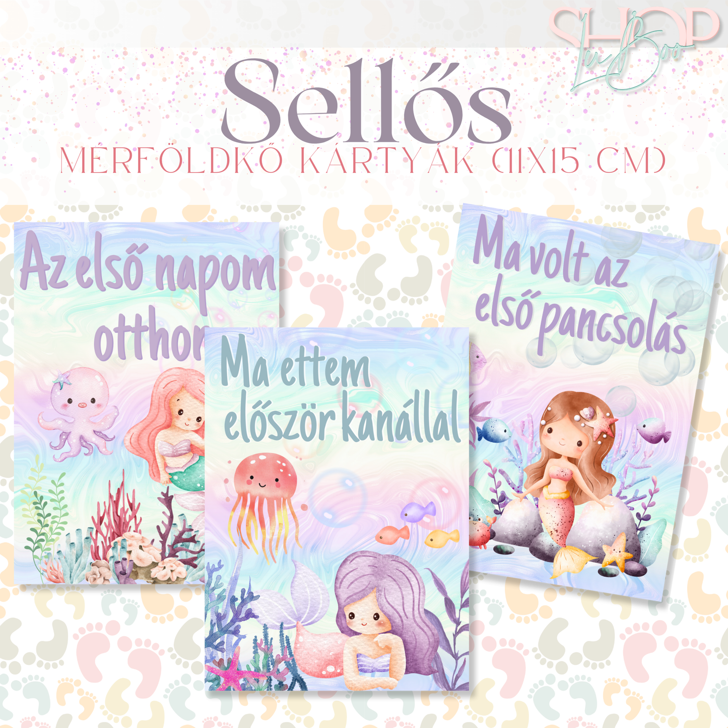 Mérföldkő kártyák - Sellős (11x15 cm)