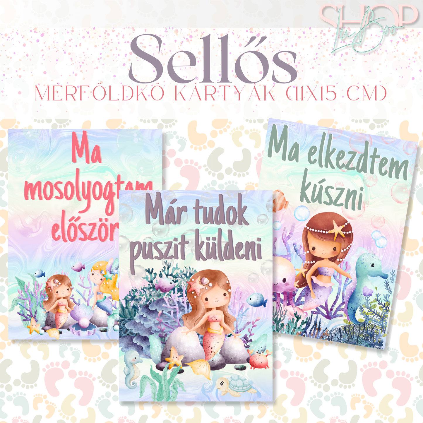 Mérföldkő kártyák - Sellős (11x15 cm)