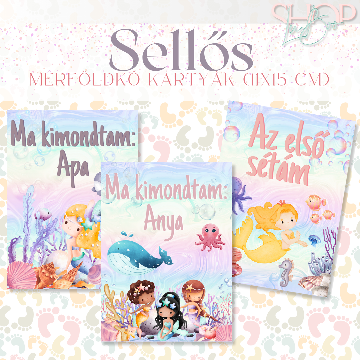 Mérföldkő kártyák - Sellős (11x15 cm)