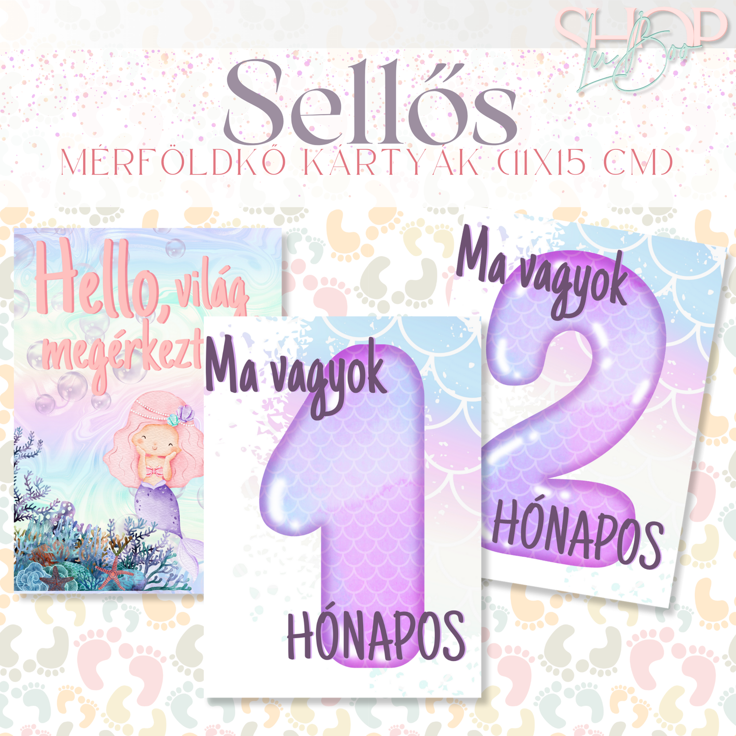 Mérföldkő kártyák - Sellős (11x15 cm)