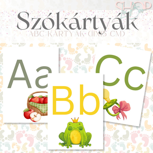 Szókártyák - Abc kártyák (11x15 cm)