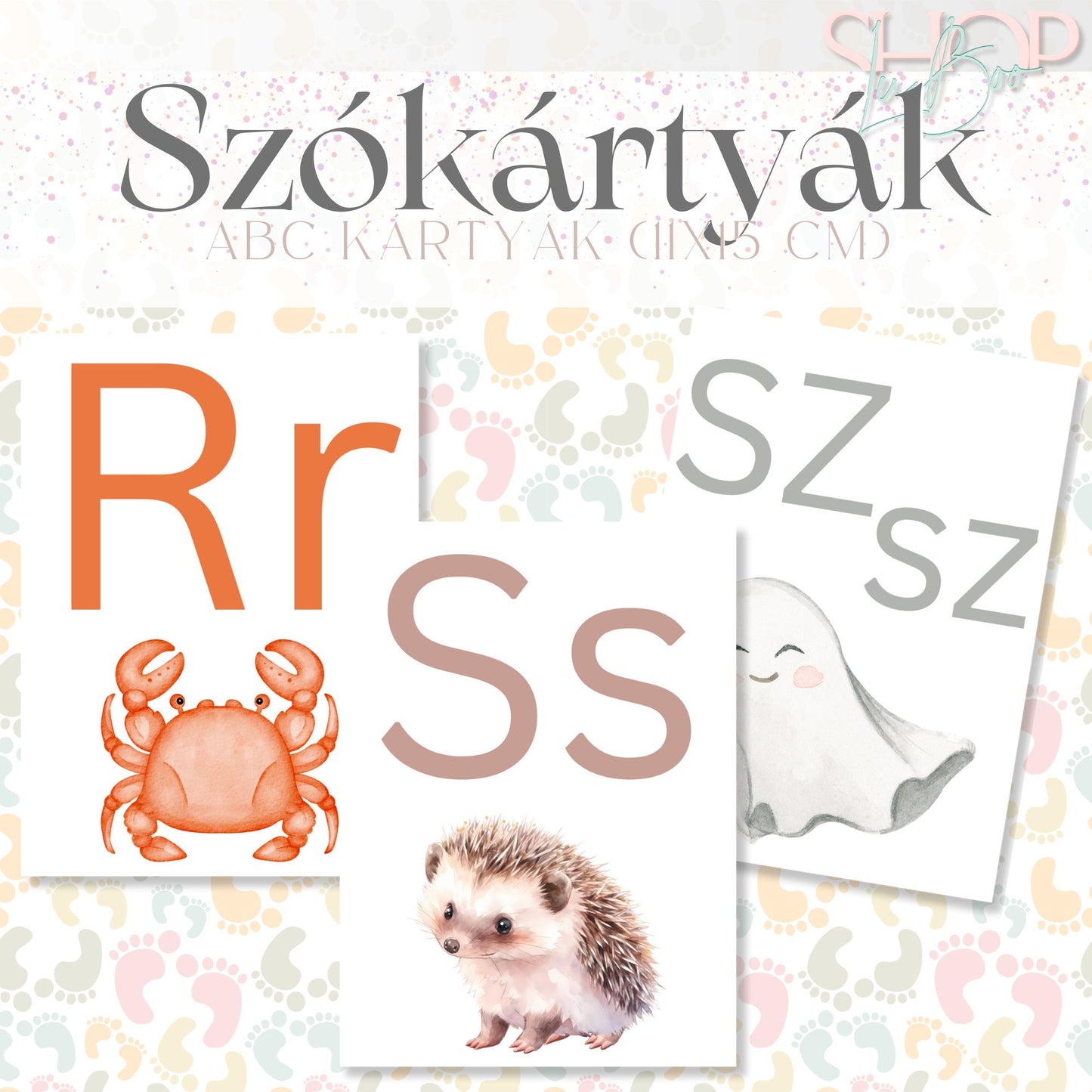 Szókártyák - Abc kártyák (11x15 cm)