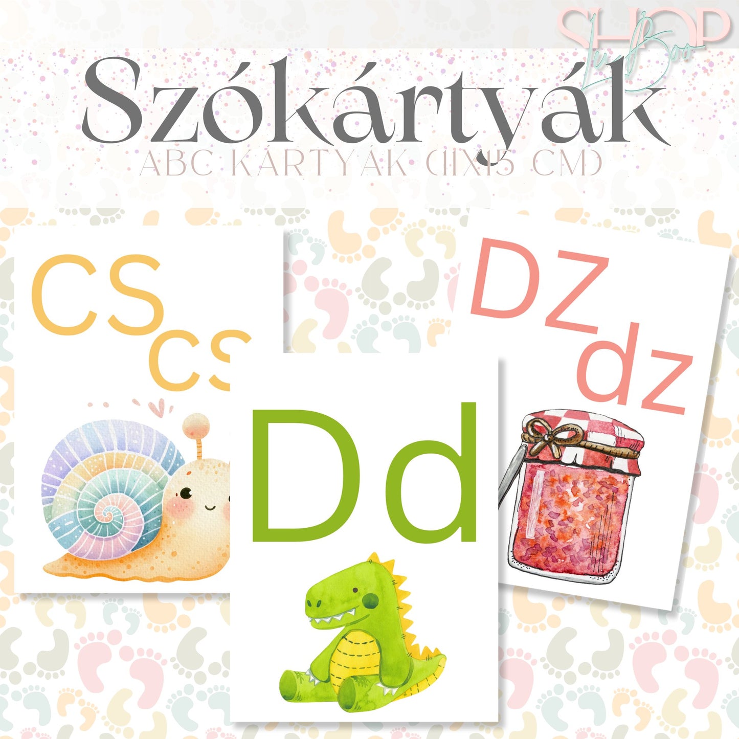 Szókártyák - Abc kártyák (11x15 cm)