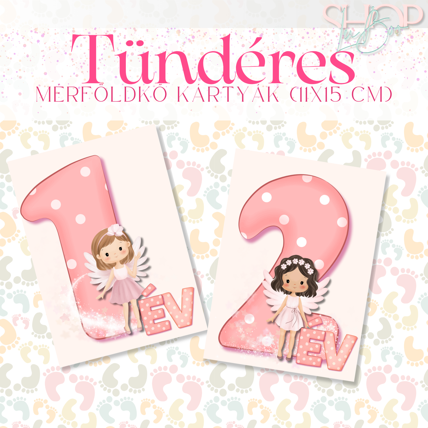 Mérföldkő kártyák - Tündéres (11x15 cm)