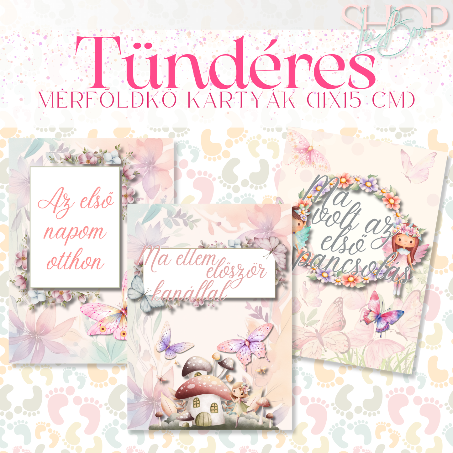 Mérföldkő kártyák - Tündéres (11x15 cm)