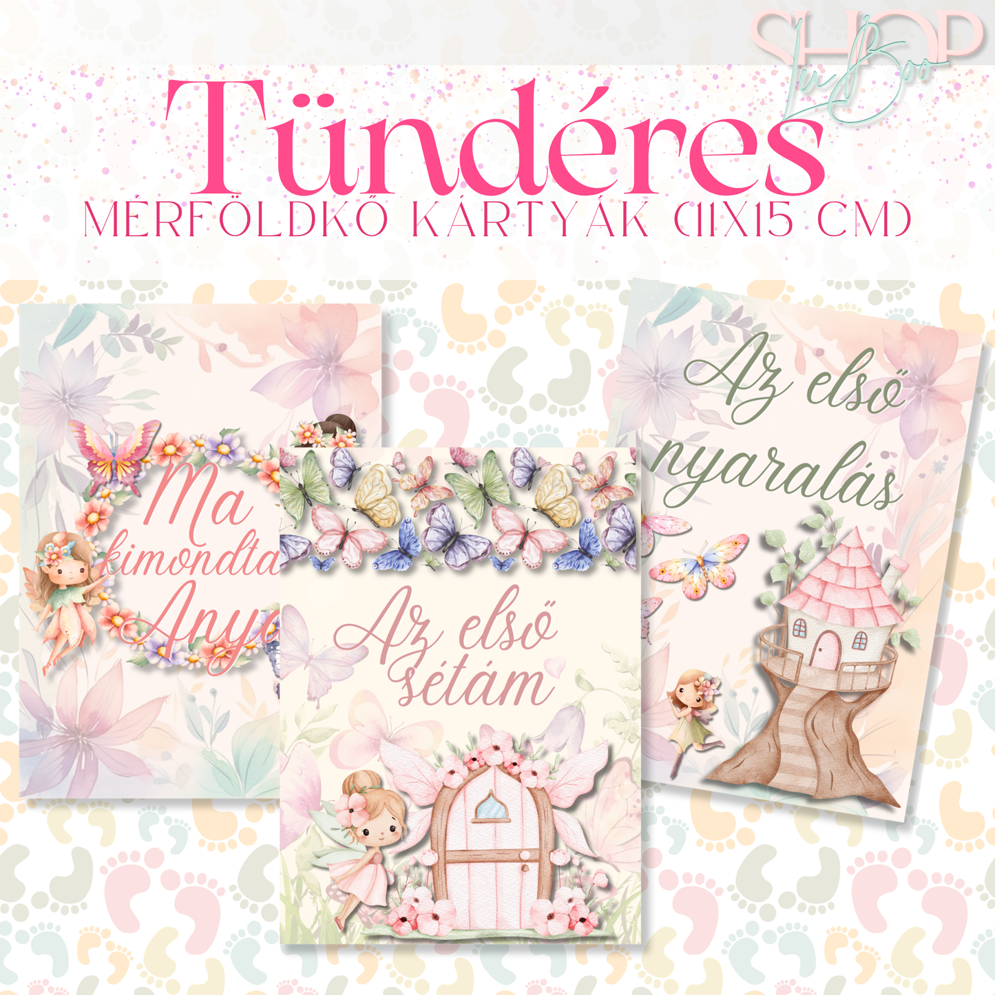Mérföldkő kártyák - Tündéres (11x15 cm)