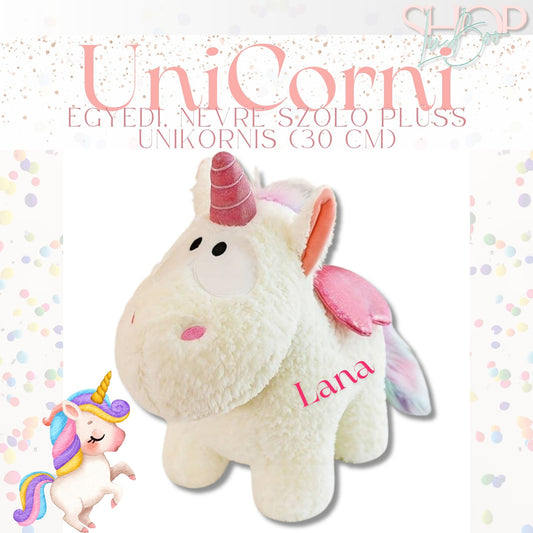 UniCorni - Emlékőr plüss unikornis (30 cm)